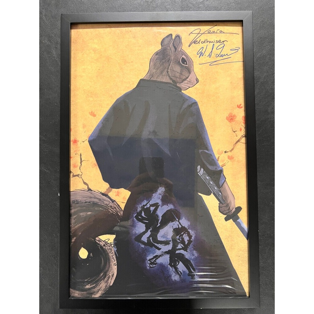 47 Furious Tails #1 Comic Book W.S.Quinton Autographed Print/Framed